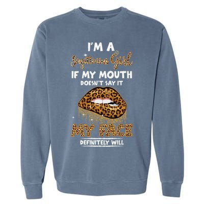 I'm A Sagittarius Leopard Printed Birthday Garment-Dyed Sweatshirt