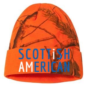 I Am Scottish American Funny Gift Scotland And America Pride Gift Kati Licensed 12" Camo Beanie