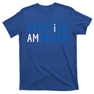 I Am Scottish American Funny Gift Scotland And America Pride Gift T-Shirt