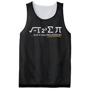 I Ate Some Pie And It Was Delicious Funny Math Mesh Reversible Basketball Jersey Tank