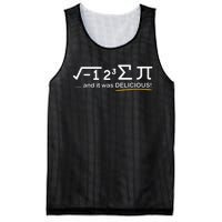 I Ate Some Pie And It Was Delicious Funny Math Mesh Reversible Basketball Jersey Tank