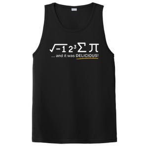 I Ate Some Pie And It Was Delicious Funny Math PosiCharge Competitor Tank