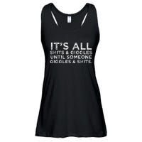 Its All Shits And Giggles Funny Adult Humor Friend Meme Gift Ladies Essential Flowy Tank