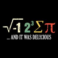 I Ate Some Pie And It Was Delicious Gift Math Ate Sum Pi Meaningful Gift 7-Panel Snapback Hat