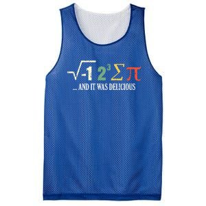 I Ate Some Pie And It Was Delicious Gift Math Ate Sum Pi Meaningful Gift Mesh Reversible Basketball Jersey Tank