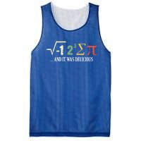 I Ate Some Pie And It Was Delicious Gift Math Ate Sum Pi Meaningful Gift Mesh Reversible Basketball Jersey Tank