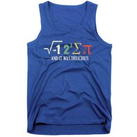 I Ate Some Pie And It Was Delicious Gift Math Ate Sum Pi Meaningful Gift Tank Top