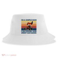 IM A Simple Man I Like Boobs And Sprint Car Racing Sustainable Bucket Hat