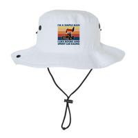 IM A Simple Man I Like Boobs And Sprint Car Racing Bucket Hat