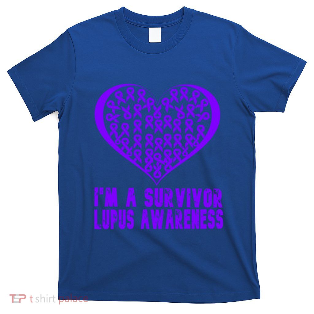 IM A Survivor Lupus Warrior Day Awareness Purple Support Gift T-Shirt
