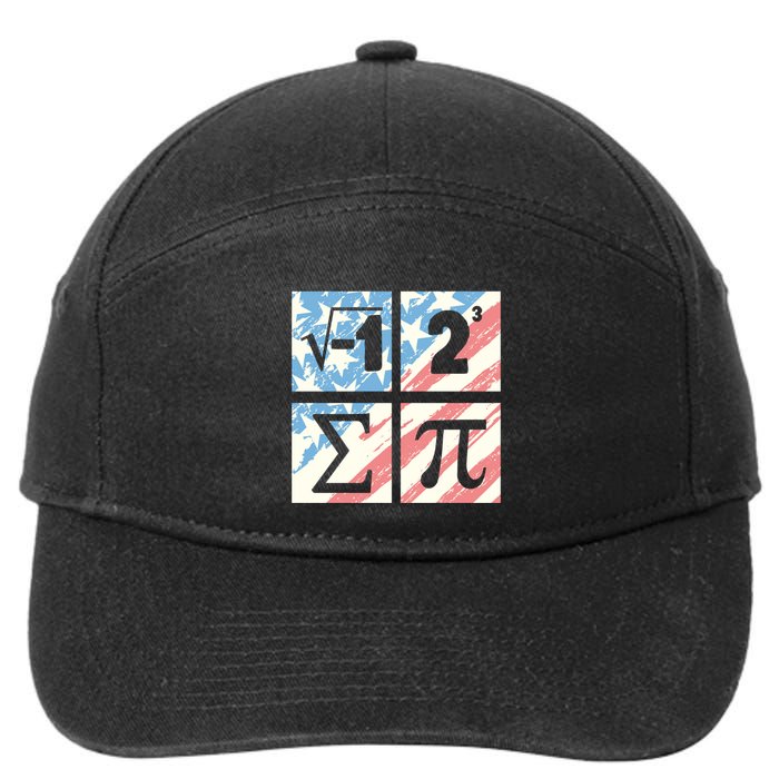 I Ate Some Pie I 8 Sum Pi Funny Pi Math Equation Algebra Gift 7-Panel Snapback Hat
