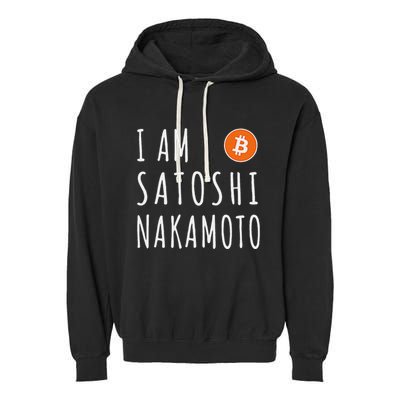 I Am Satoshi Nakamoto Fun Bitcoin Creator Meme Garment-Dyed Fleece Hoodie