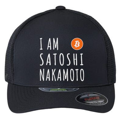 I Am Satoshi Nakamoto Fun Bitcoin Creator Meme Flexfit Unipanel Trucker Cap