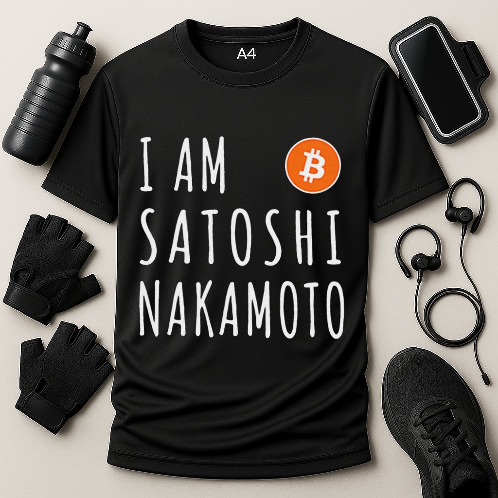 I Am Satoshi Nakamoto Fun Bitcoin Creator Meme Performance Shirt