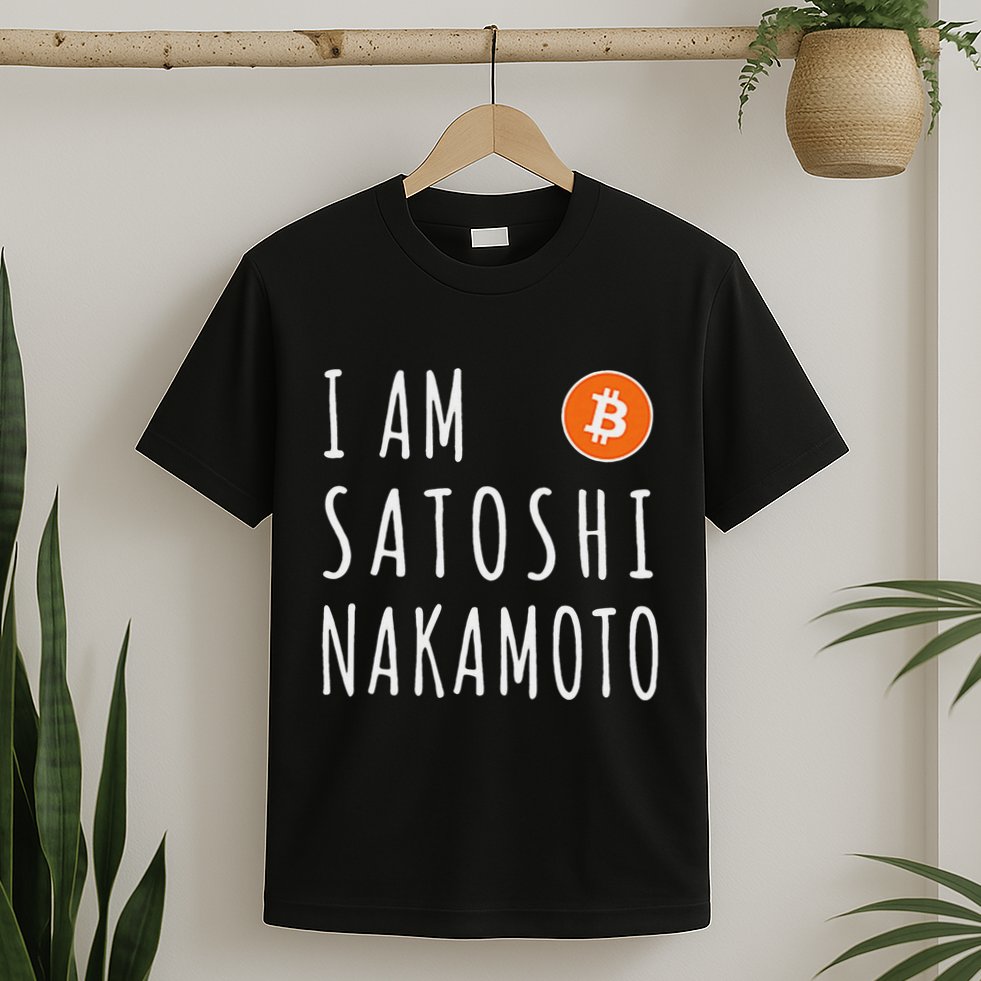 I Am Satoshi Nakamoto Fun Bitcoin Creator Meme T-Shirt