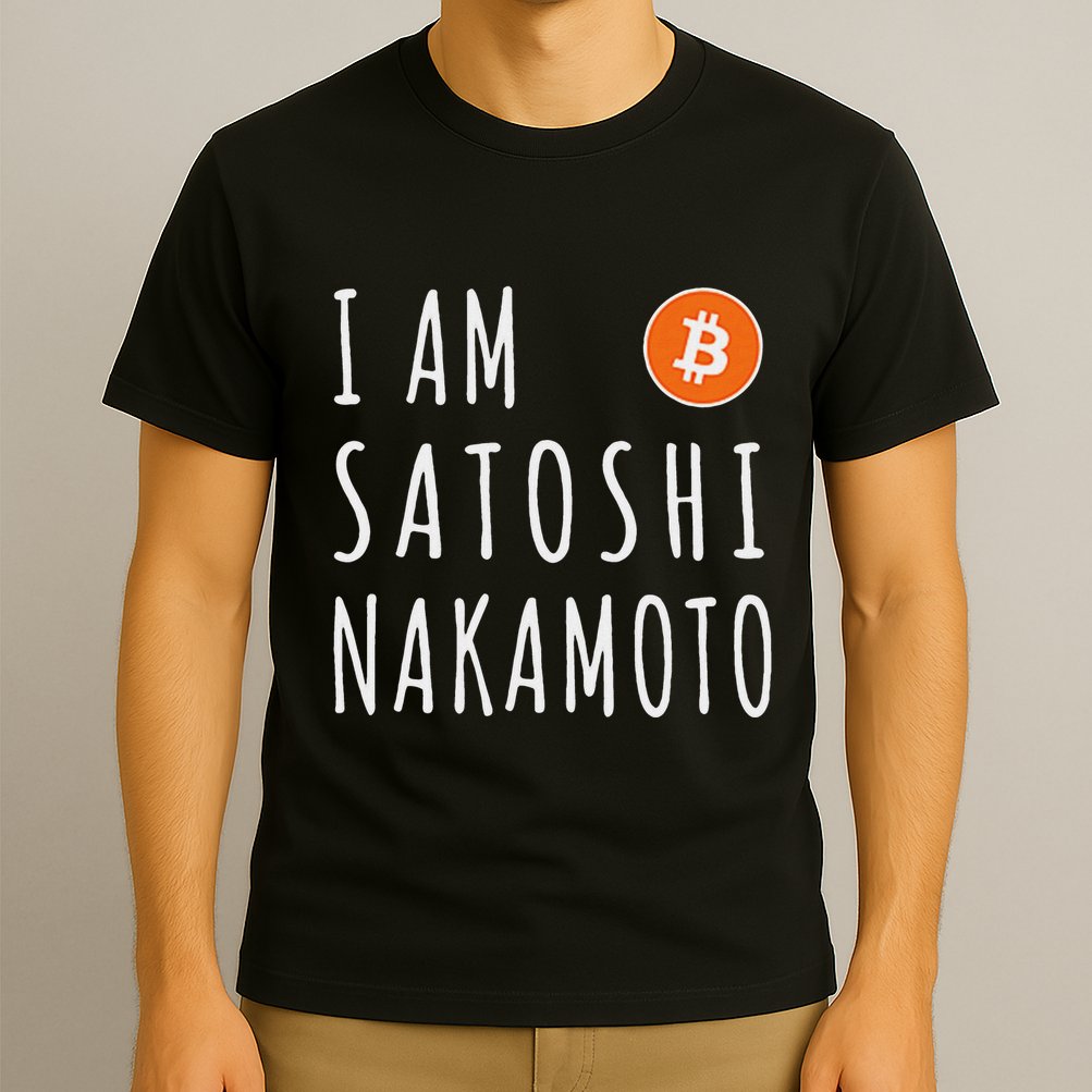 I Am Satoshi Nakamoto Fun Bitcoin Creator Meme T-Shirt