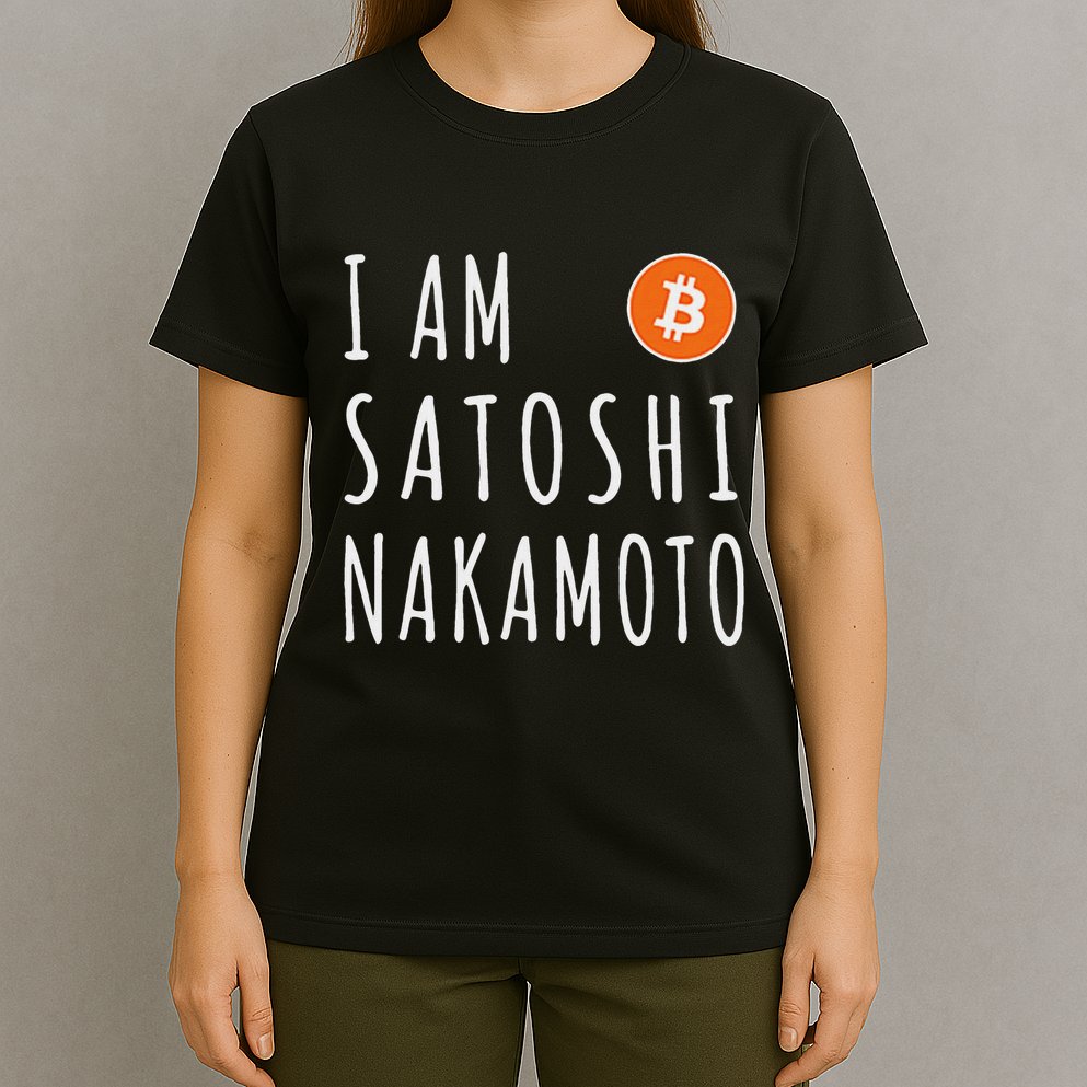 I Am Satoshi Nakamoto Fun Bitcoin Creator Meme T-Shirt