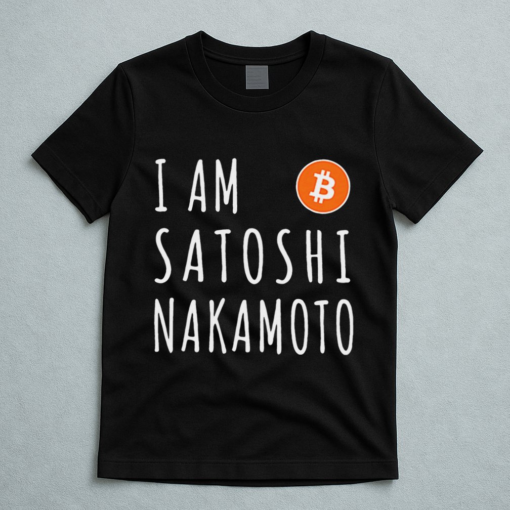 I Am Satoshi Nakamoto Fun Bitcoin Creator Meme T-Shirt