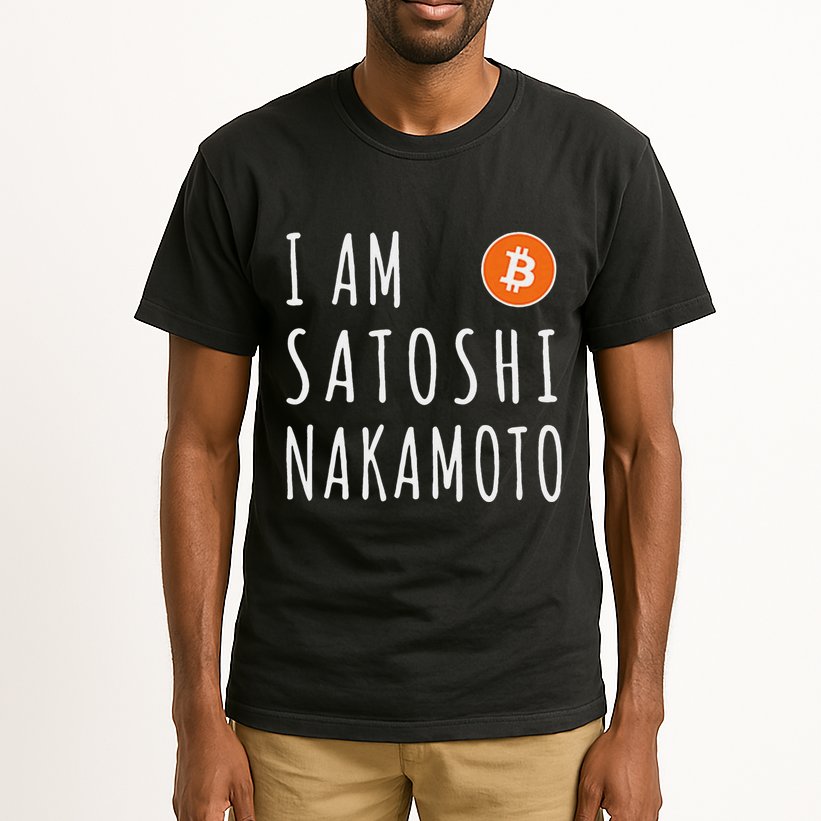 I Am Satoshi Nakamoto Fun Bitcoin Creator Meme Tall T-Shirt