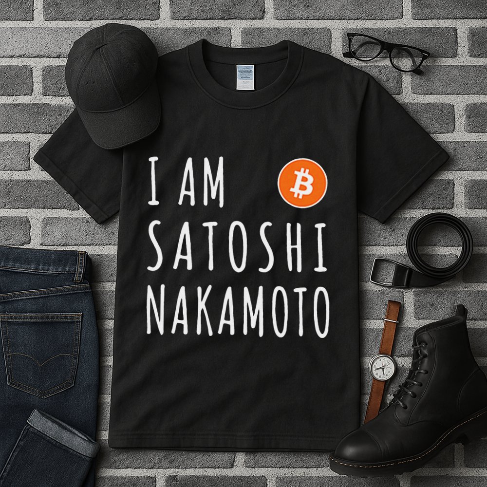 I Am Satoshi Nakamoto Fun Bitcoin Creator Meme Tall T-Shirt