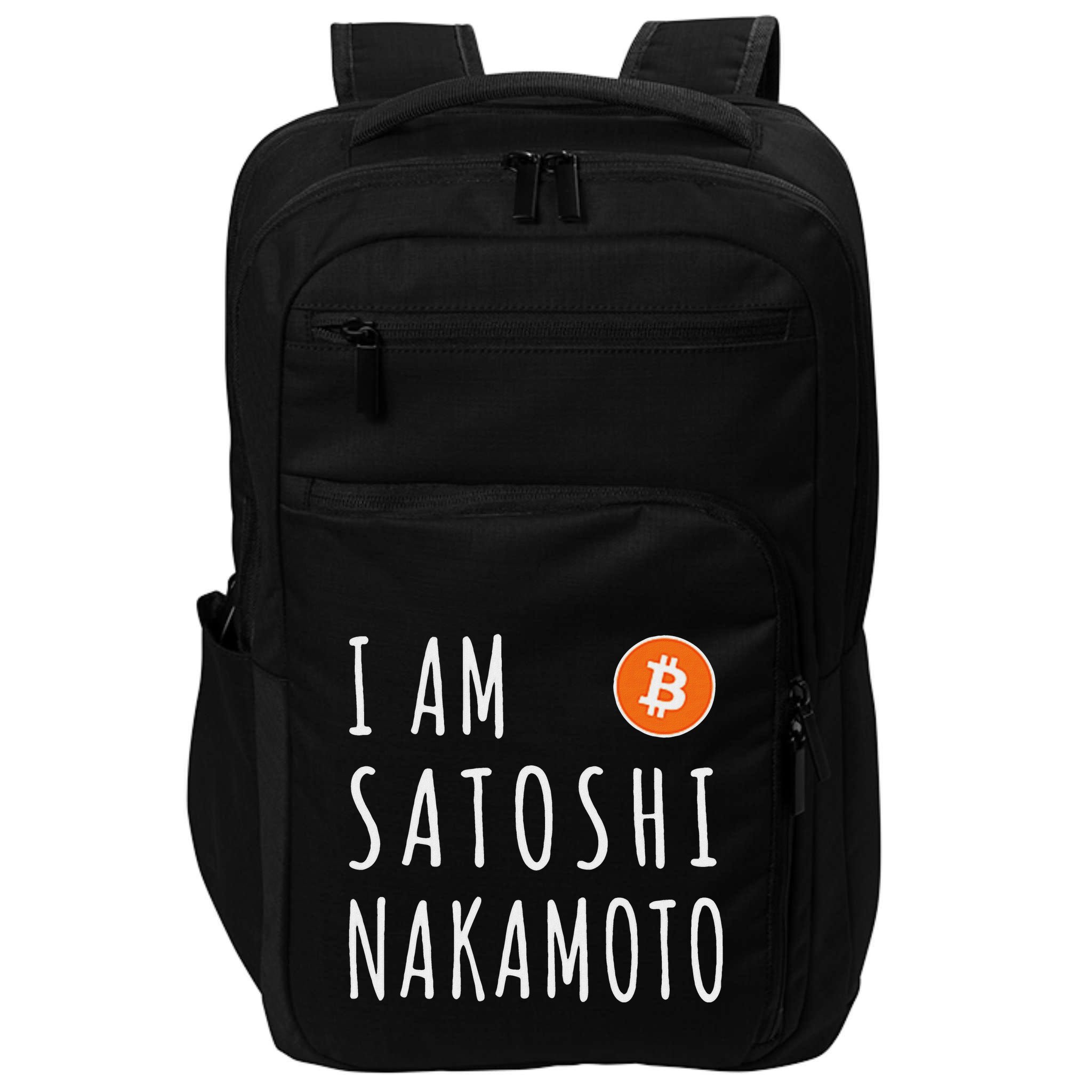 I Am Satoshi Nakamoto Fun Bitcoin Creator Meme Impact Tech Backpack