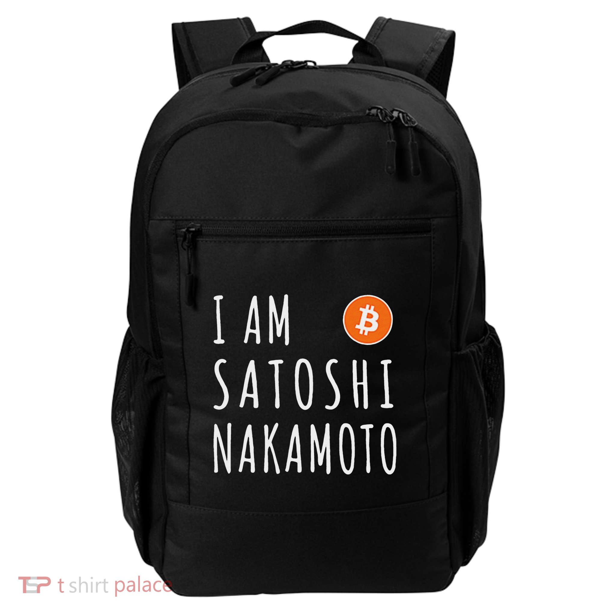 I Am Satoshi Nakamoto Fun Bitcoin Creator Meme Daily Commute Backpack