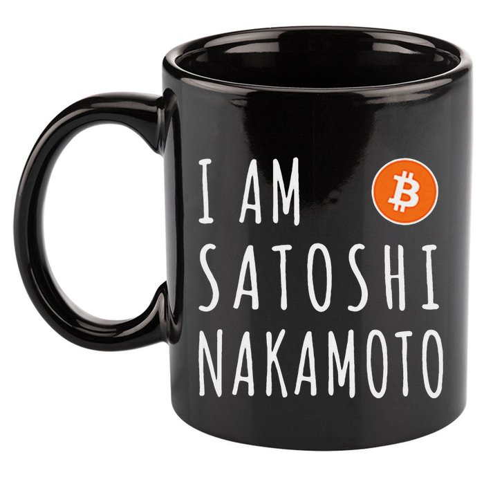 I Am Satoshi Nakamoto Fun Bitcoin Creator Meme 11oz C Handle Ceramic Mug