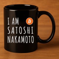 I Am Satoshi Nakamoto Fun Bitcoin Creator Meme 11oz C Handle Ceramic Mug