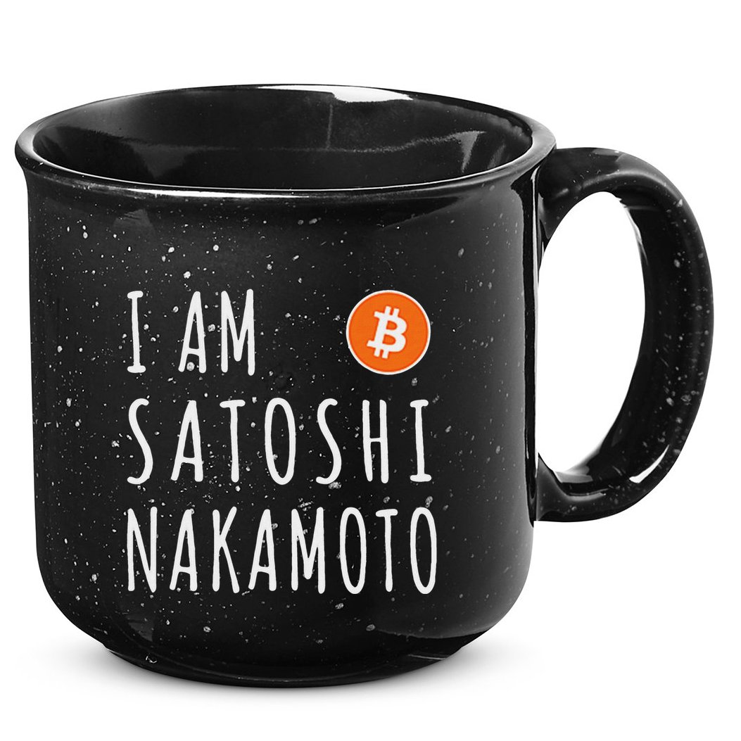 I Am Satoshi Nakamoto Fun Bitcoin Creator Meme 15oz Campfire Ceramic Mug