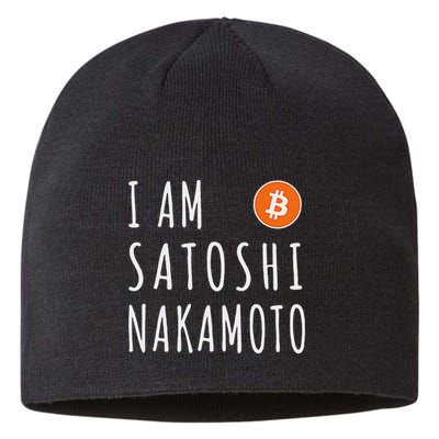 I Am Satoshi Nakamoto Fun Bitcoin Creator Meme Sustainable Beanie