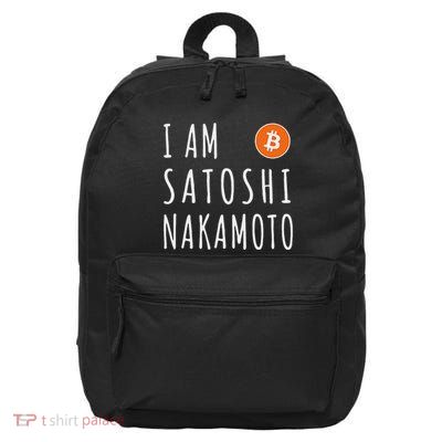 I Am Satoshi Nakamoto Fun Bitcoin Creator Meme 16 in Basic Backpack
