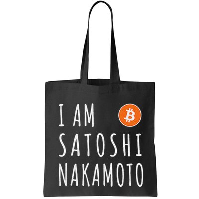 I Am Satoshi Nakamoto Fun Bitcoin Creator Meme Bag