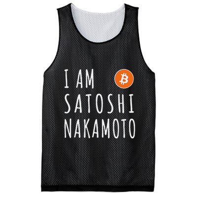 I Am Satoshi Nakamoto Fun Bitcoin Creator Meme Mesh Reversible Basketball Jersey Tank