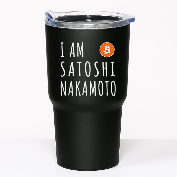 I Am Satoshi Nakamoto Fun Bitcoin Creator Meme Tumbler