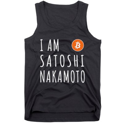 I Am Satoshi Nakamoto Fun Bitcoin Creator Meme Tank Top