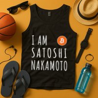 I Am Satoshi Nakamoto Fun Bitcoin Creator Meme Tank Top