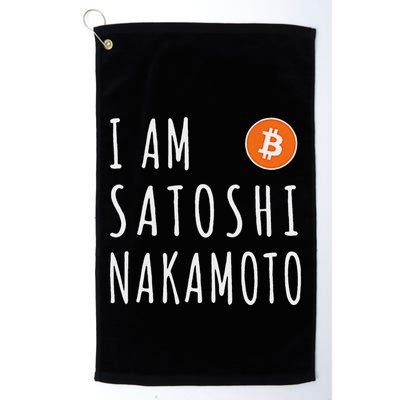 I Am Satoshi Nakamoto Fun Bitcoin Creator Meme Golf Towel