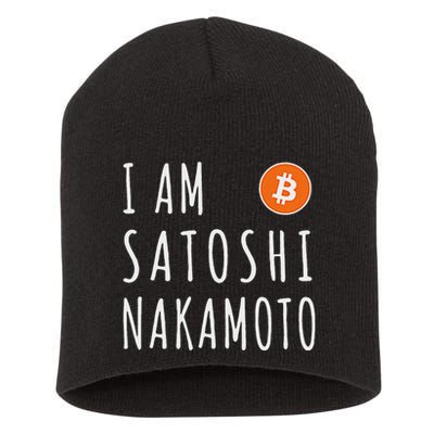 I Am Satoshi Nakamoto Fun Bitcoin Creator Meme Short Acrylic Beanie