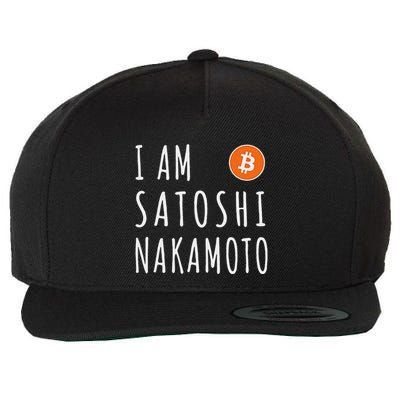I Am Satoshi Nakamoto Fun Bitcoin Creator Meme Wool Snapback Cap