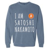 I Am Satoshi Nakamoto Fun Bitcoin Creator Meme Garment-Dyed Sweatshirt