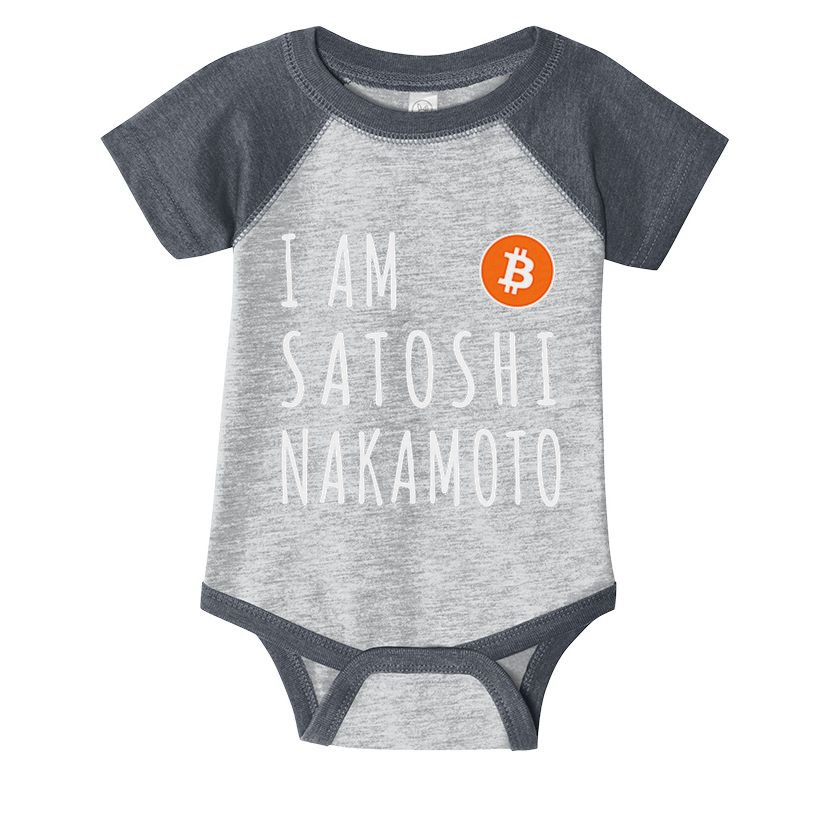 I Am Satoshi Nakamoto Fun Bitcoin Creator Meme Infant Baby Jersey Bodysuit