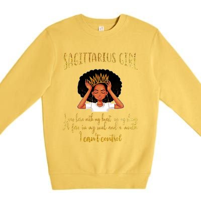 Im A Sagittarius Gift Birthday Gift Gift Premium Crewneck Sweatshirt