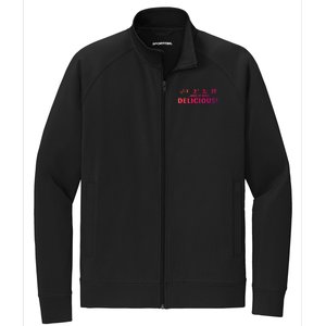 I Ate Some Pie And It Was Delicious Funny Sayings Meaningful Gift Stretch Full-Zip Cadet Jacket