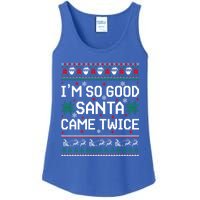 I Am So Good Santa Came Twice Couple Matching Christmas Gift Ladies Essential Tank