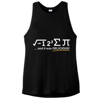 I Ate Some Pi Funny Pi Day & Math Lover Gift Ladies PosiCharge Tri-Blend Wicking Tank