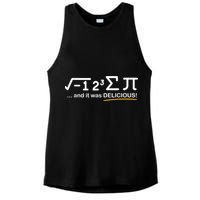 I Ate Some Pi Funny Pi Day & Math Lover Gift Ladies PosiCharge Tri-Blend Wicking Tank