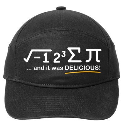 I Ate Some Pi Funny Pi Day & Math Lover Gift 7-Panel Snapback Hat