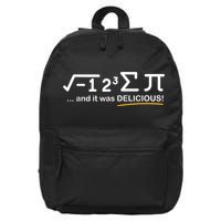 I Ate Some Pi Funny Pi Day & Math Lover Gift 16 in Basic Backpack