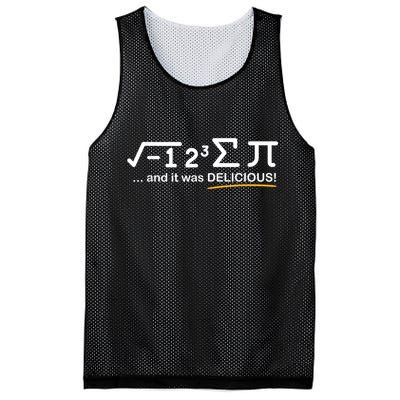 I Ate Some Pi Funny Pi Day & Math Lover Gift Mesh Reversible Basketball Jersey Tank
