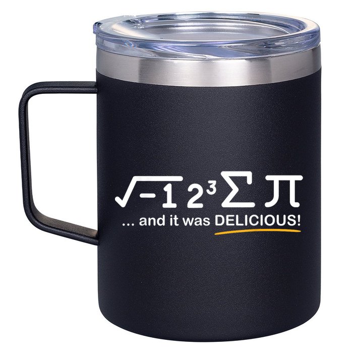 I Ate Some Pi Funny Pi Day & Math Lover Gift 12oz Stainless Steel Coffee Mug